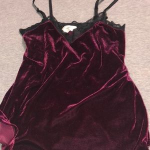 Velvet tank top